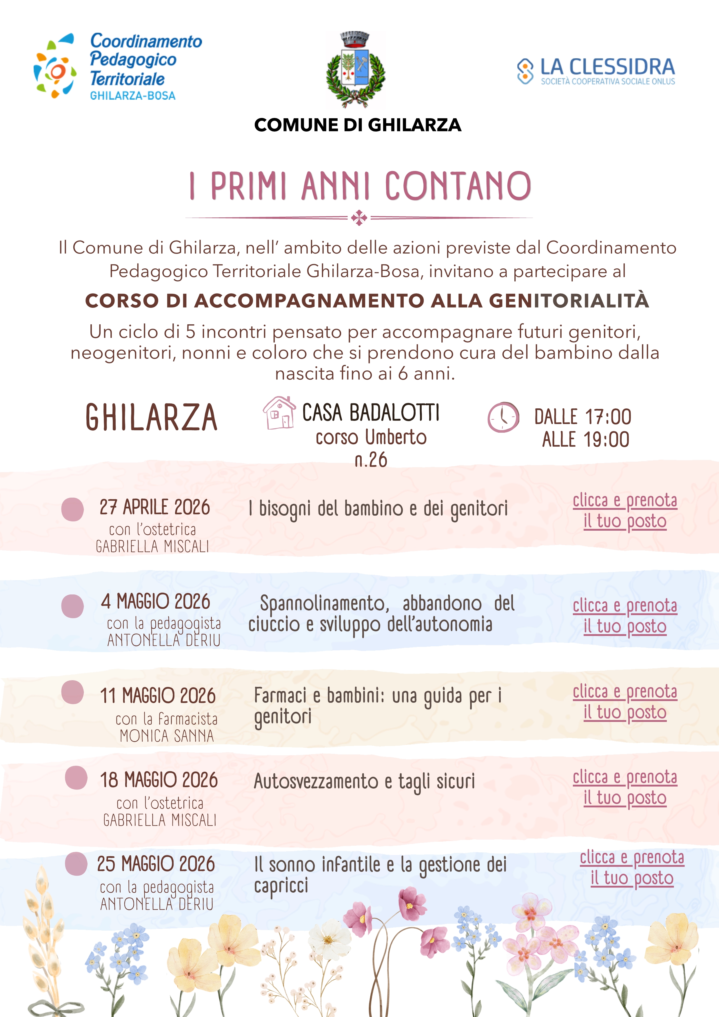 Corso di accompagnamento alla genitorialità