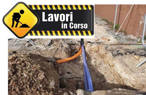 Lavori di infrastrutturazione per la posa della fibra ottica
