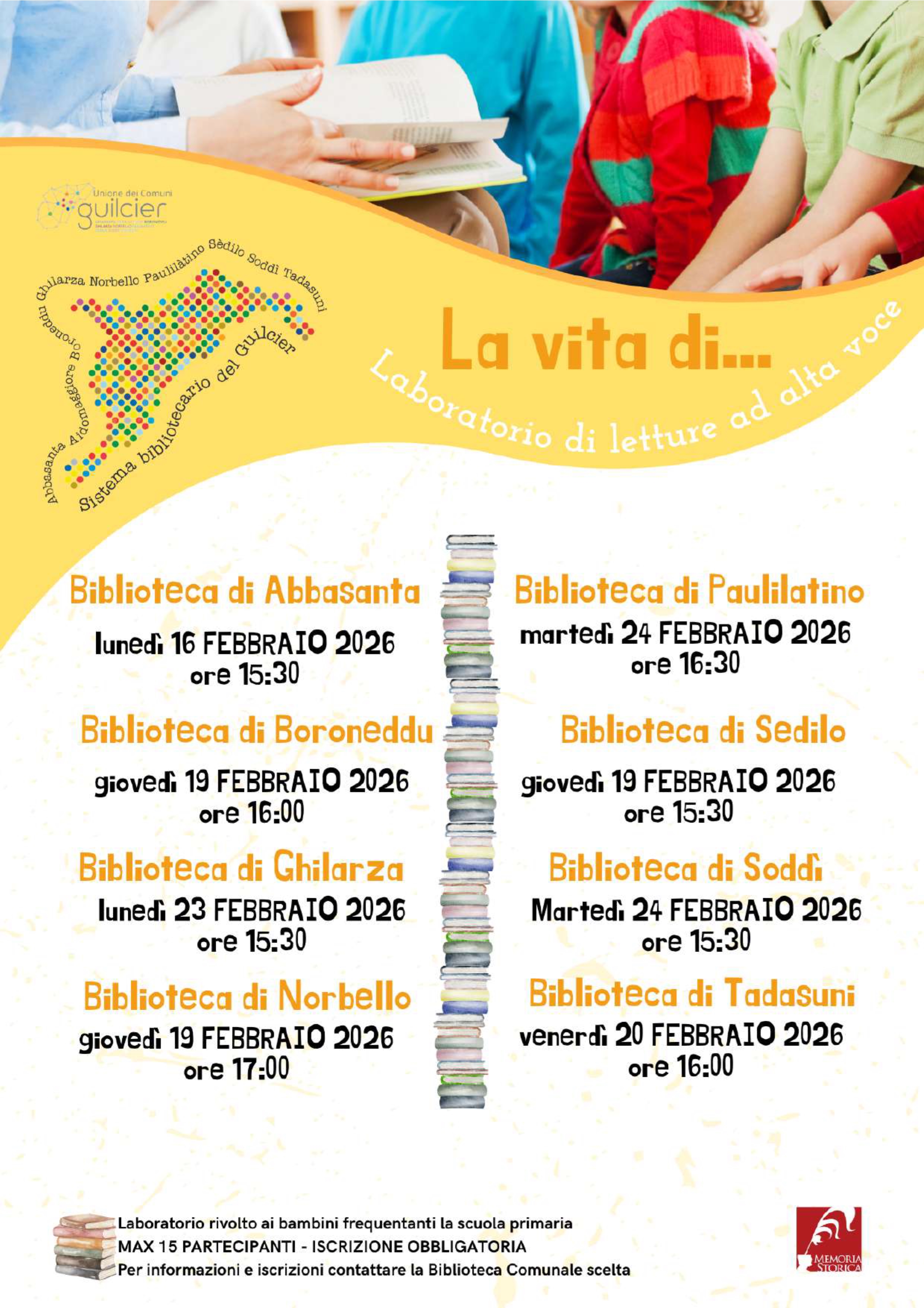 Letture ad alta voce.